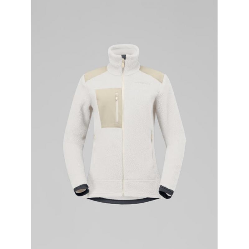 Norrøna W's Trollveggen warm3 Jakke, whisper white/ oatmeal