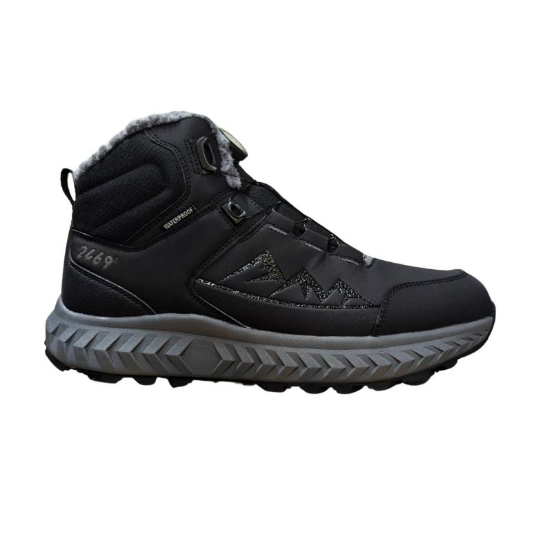 2469 Vintersko m/pigg Mid m/Boa, Black