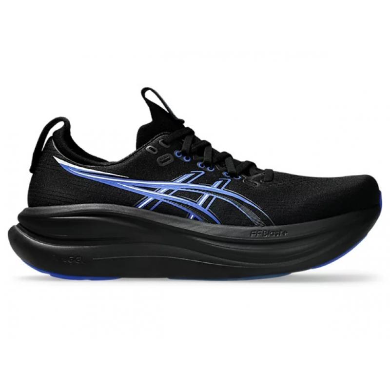 Asics Gel-Nimbus 28 Herre, Black/ Neon Blue