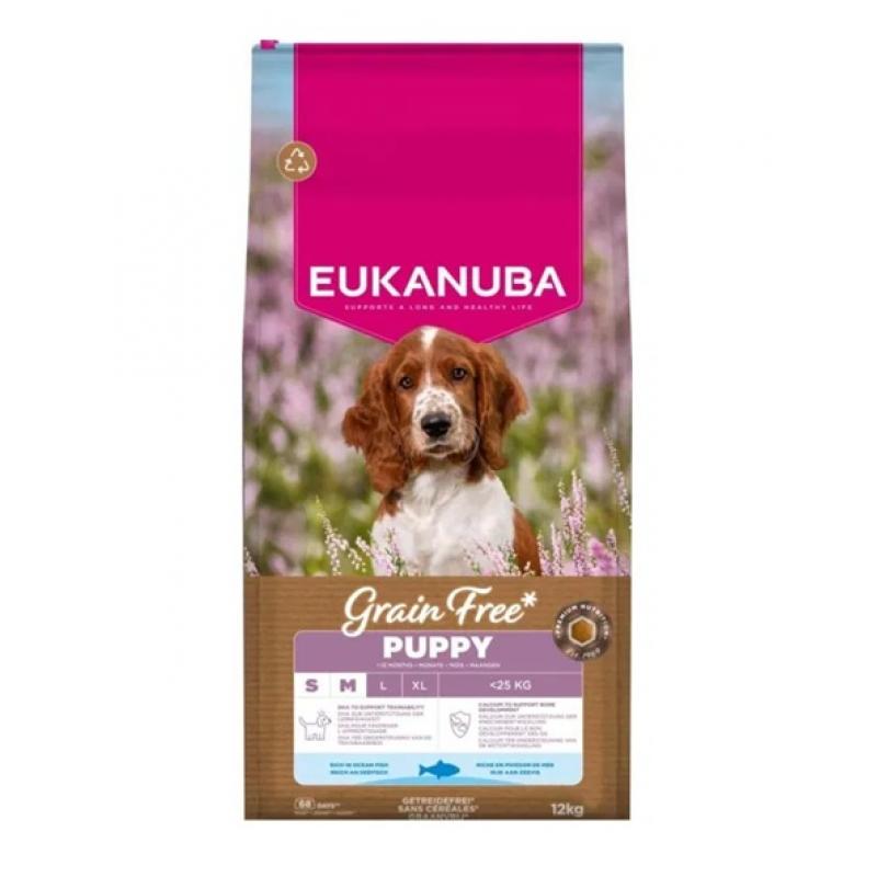 Eukanuba Puppy Grainfree Fish S-M, 12kg