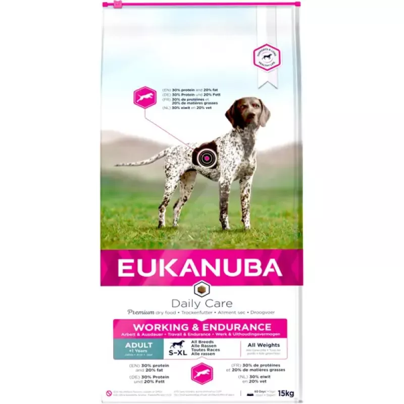 Eukanuba Working & Endurance Kylling 15 kg