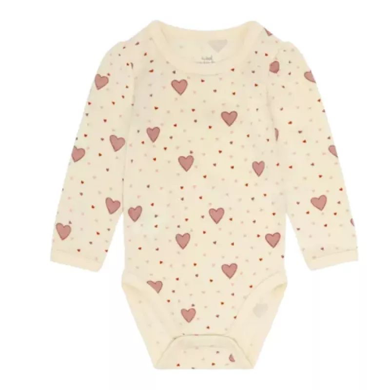 Hust & Claire Baloo Hearts Puff body, offwhite