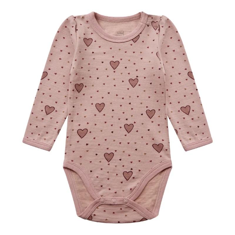 Hust & Claire Baloo Hearts puff body, dusty rose