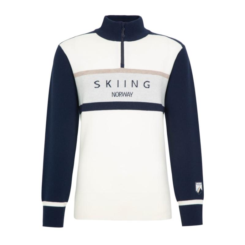 WoolLand Hemsedal Knitted Halfzip Man, blue ink