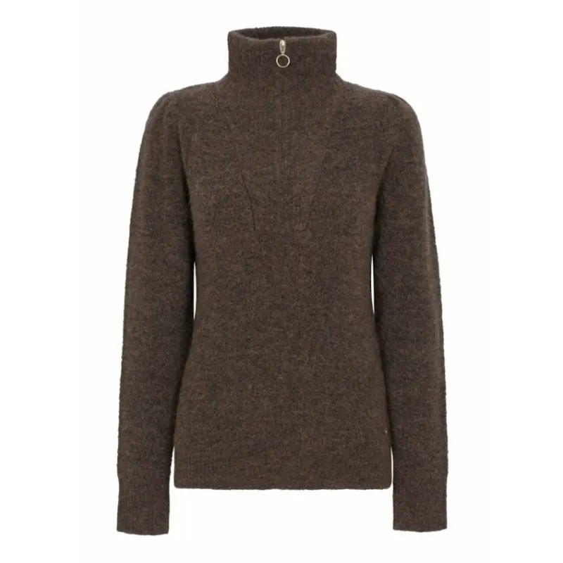 WoolLand Loen Knitted Sweater 2.0 Woman, light brown