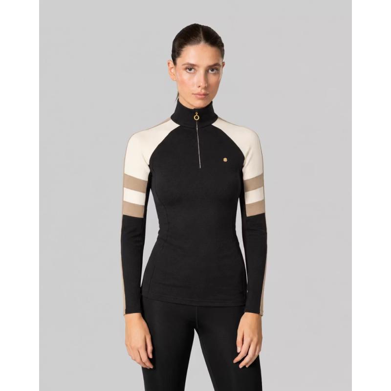 Johaug Devotion Wool Half Zip, Black