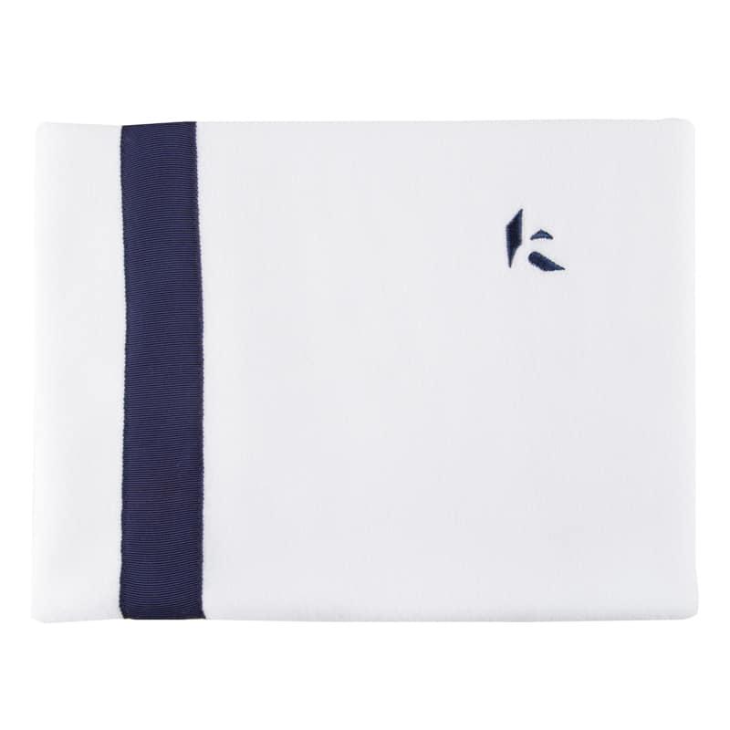 Kibo Stripe Neckband, White Navy