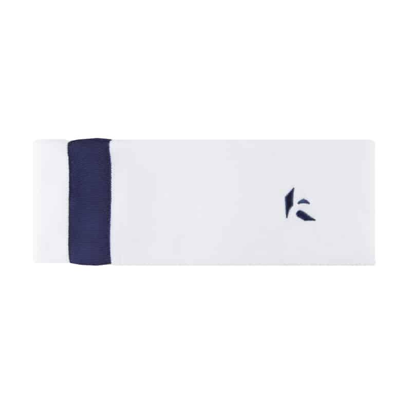 Kibo Stripe Headband, White Navy