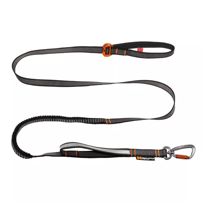 Non-Stop Bungee Adjustable leash 2,1 m, black