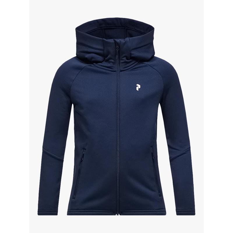Peak Performance Jr Rider Essentials Zip Hood, Blue Shadow