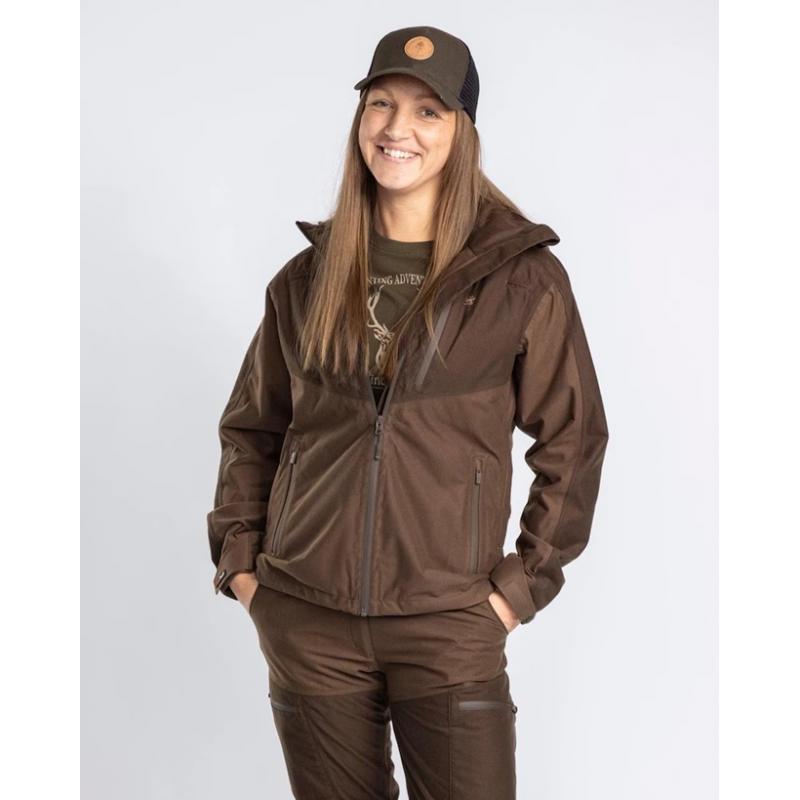 Pinewood Furudal Active 2L jkt dame, brown