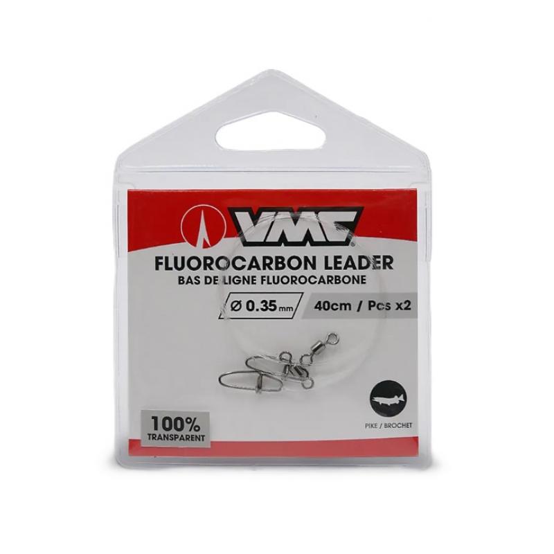 Vmc Fluoro Leader 0,35mm 40cm, 2pk
