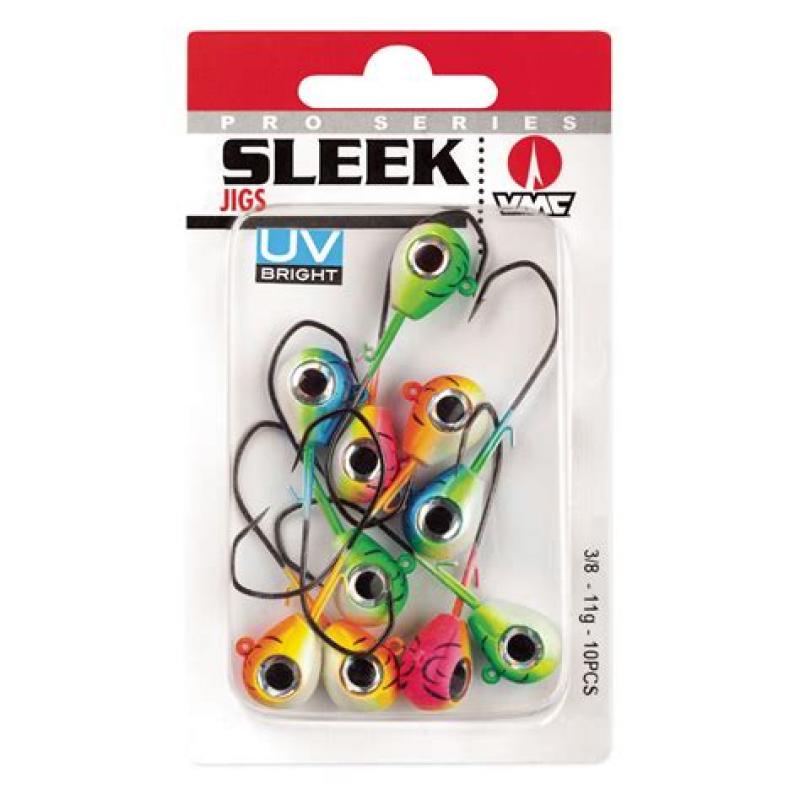 Vmc Sleek Jighead Kit UV 7g, 10 pk, str #2/0