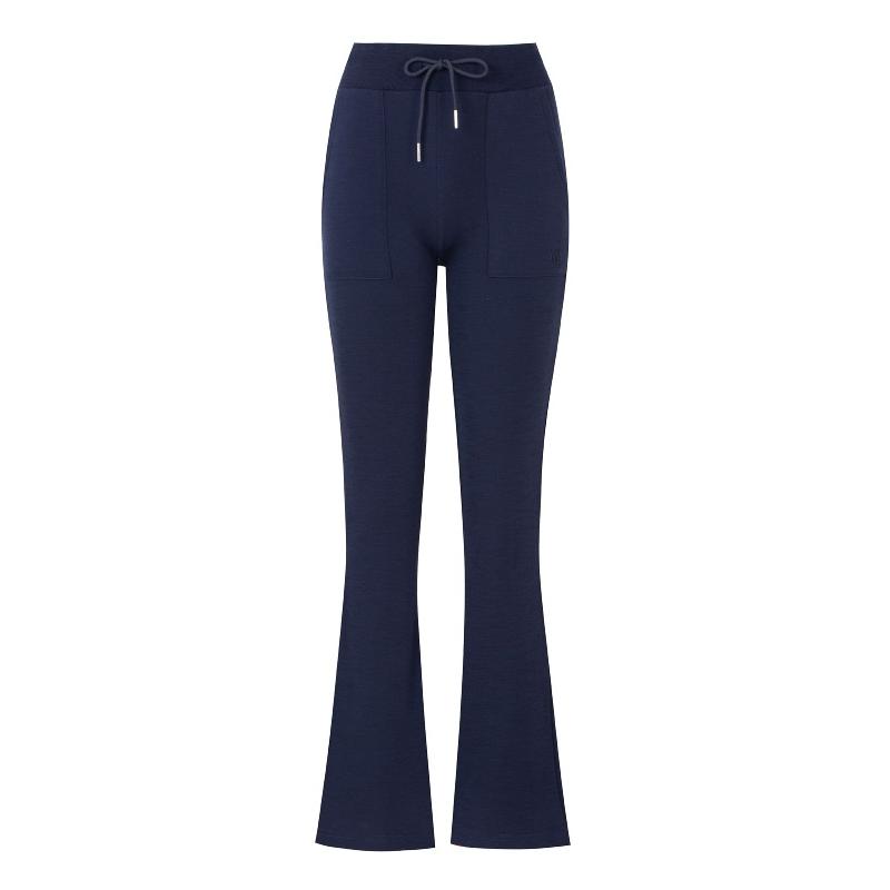 WoolLand Romsdalshorn Flare Pants Woman, blue ink